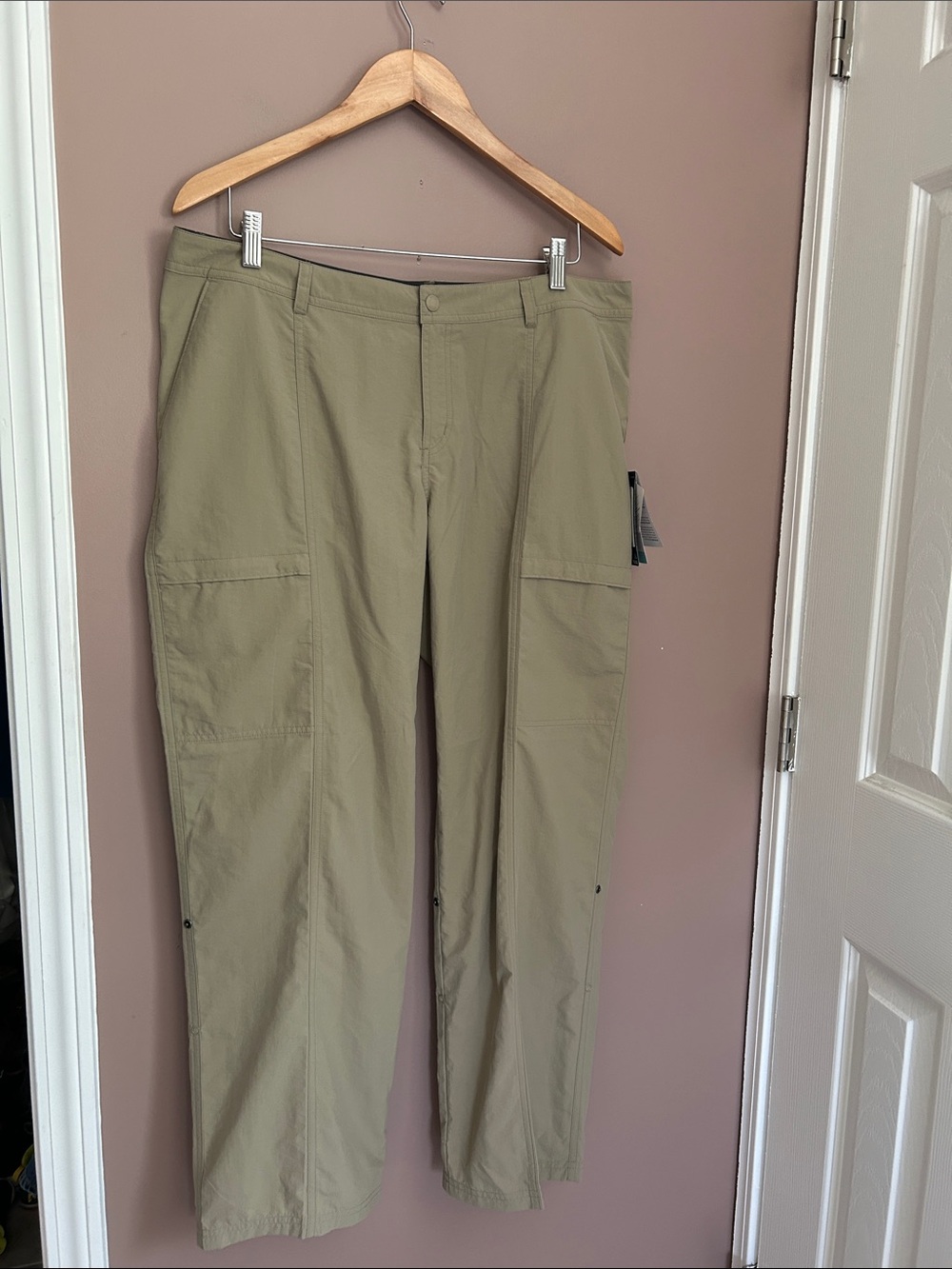 NWT ExOfficio Sol Cool Nomad Hiking Travel Pants in Tawny Petite Size 14 - Picture 7 of 15